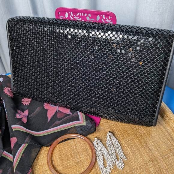 Whiting & Davis Black Chainmail Handbag - Picture 5 of 14